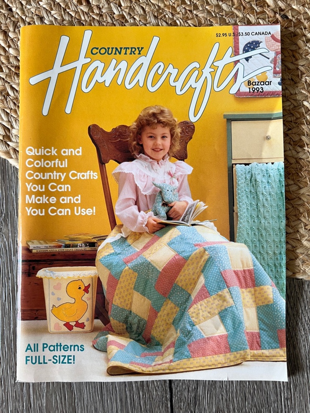 VINTAGE 1990s country Handcrafts magazine cottagecore crafting sewing patterns 🧵